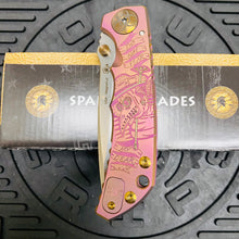 Load image into Gallery viewer, Spartan Blades Harsey Folder - Plague Doctor PINK Magnacut Special Edition Knife
