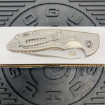 Rick Hinderer XM-18 3.5" Automatic Spearpoint, Stonewash Handles, Folding Knife