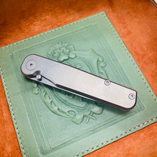 Load image into Gallery viewer, Tactile Knife Co. Rockwall TANTO 3&quot; Magnacut Stonewash Blade, Titanium Handles Folding Knife
