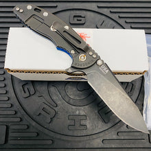 Load image into Gallery viewer, Rick Hinderer XM-18 3.5&quot; Magnacut SKINNY SLICER, Tri-Way, Battle Black, Stonewash Blue Hardware, Blue/Black G10 Folding Knife
