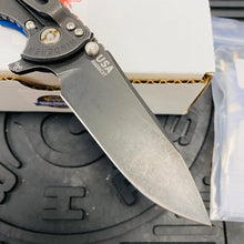 Load image into Gallery viewer, Rick Hinderer XM-18 3.5&quot; Magnacut SKINNY SLICER, Tri-Way, Battle Black, Stonewash Blue Hardware, Blue/Black G10 Folding Knife
