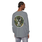 G&G Tactical Outdoors Long Sleeve Tee — Green Camoflauge White Sleeve Graphic