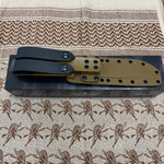 Spartan KA-Bar 7" CPM MagnaCut Flat Dark Earth Fixed Blade Knife with Kydex Tan Sheath SB54DEBKKYTN