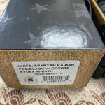 Spartan KA-Bar 7" CPM MagnaCut Flat Dark Earth Fixed Blade Knife with Kydex Tan Sheath SB54DEBKKYTN