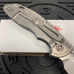 Rick Hinderer XM-18 3.5" Slicer S45VN, Non-Flipper, Tri-Way, Stonewash, Black G10 Knife