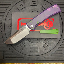 Load image into Gallery viewer, Chaves Ultramar Redencion Street JOKER THEME Framelock 3.25&quot; Drop Point M390, Titanium Handles, Folding Knife
