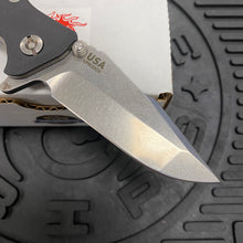 Load image into Gallery viewer, Rick Hinderer Eklipse 3.0&quot; Harpoon Spanto, Tri-Way, Stonewash, Black G10 Folding Knife
