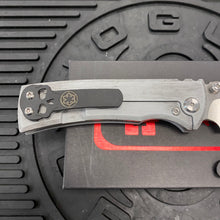 Load image into Gallery viewer, Chaves Ultramar Redencion Street Framelock 3.25&quot; Drop Point M390, Titanium Handles, SAND WARRIOR Knife
