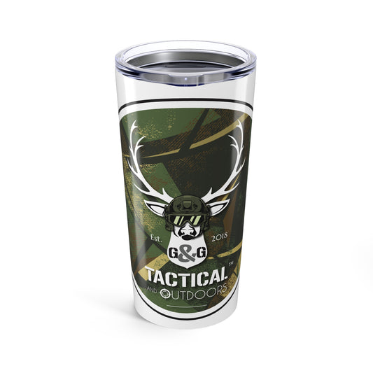G&G Tactical Outdoors Green Camoflauge 20oz Insulated Travel Cup Tumbler