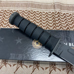 Spartan KA-Bar 7" CPM MagnaCut Black Fixed Blade Knife with Kydex Black Sheath SB54BKBKKYBK