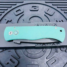 Load image into Gallery viewer, ProTech Emerson CQC-7 3.25&quot; Tanto Automatic Knife Aquamarine Handle with Mother of Pearl Push Button
