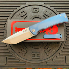 Load image into Gallery viewer, Chaves Ultramar 229 Kickstop TANTO Titanium 3.63&quot; Belt Satin Knife COTTON CANDY THEME
