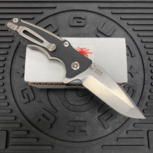 Load image into Gallery viewer, Rick Hinderer Eklipse 3.0&quot; Harpoon Spanto, Tri-Way, Stonewash, Black G10 Folding Knife

