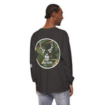 G&G Tactical Outdoors Long Sleeve Tee — Green Camoflauge White Sleeve Graphic