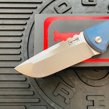 Load image into Gallery viewer, Chaves Ultramar 229 Kickstop DROP POINT Titanium 3.63&quot; Belt Satin Knife COTTON CANDY THEME
