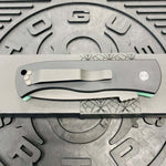 ProTech Emerson CQC-7 3.25" Tanto Automatic Knife Aquamarine Handle with Mother of Pearl Push Button