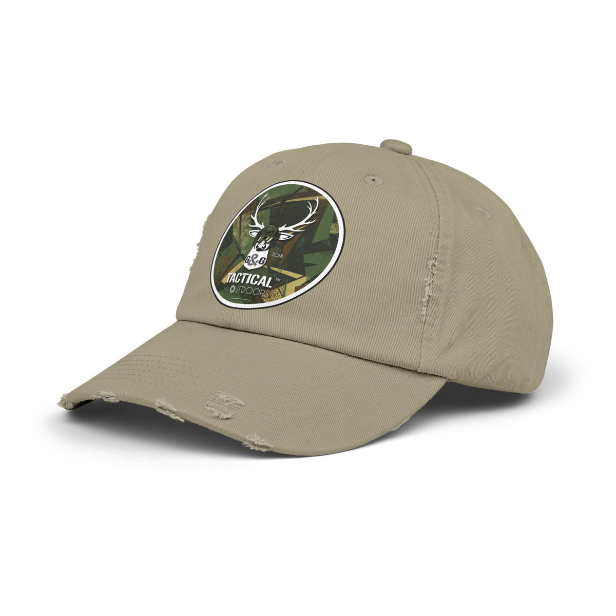 G&G Tactical and Outdoors Green Camoflauge Distressed Cap