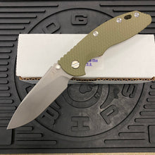 Load image into Gallery viewer, Rick Hinderer XM-18 3.5&quot; Slicer S45VN, Non-Flipper, Tri-Way, Battle Bronze, OD Green G10 Knife
