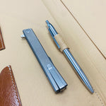 Ocaso 9HTS Solstice HARPOON Titanium, Satin, 3.5" CPM-S35VN Flipper Folding Knife