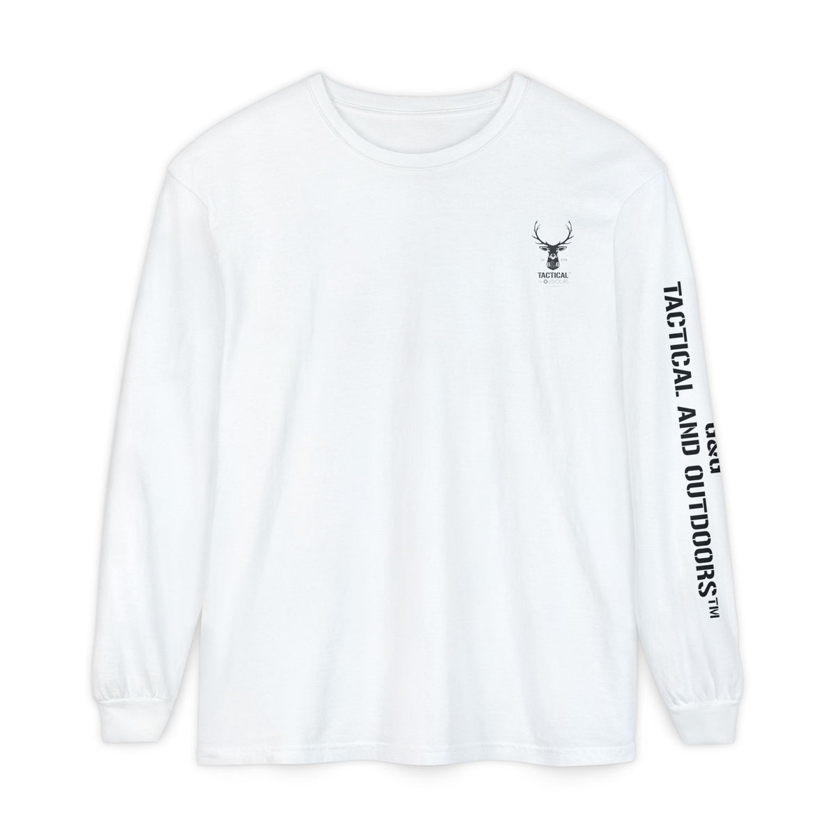 G&G Tactical Outdoors Official Long Sleeve Tee — Dark Logo Sleeve Graphic