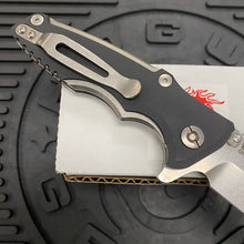 Load image into Gallery viewer, Rick Hinderer Eklipse 3.0&quot; Harpoon Spanto, Tri-Way, Stonewash, Black G10 Folding Knife
