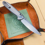 Tactile Knife Co. Maverick, 3.5" Magnacut Stonewash Blade, Titanium Handles Folding Knife