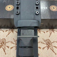Load image into Gallery viewer, Spartan KA-Bar 7&quot; CPM MagnaCut Black Fixed Blade Knife with Kydex Black Sheath
