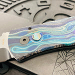 ProTech Emerson CQC-7 3.25" Tanto Automatic Knife Van Gogh Handle with Mother of Pearl Push Button