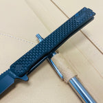 Ocaso 9HFB Solstice HARPOON Titanium, Carbon Fiber, Black PVD 3.5" CPM-S35VN Flipper Folding Knife