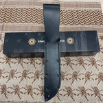 Spartan KA-Bar 7" CPM MagnaCut Flat Dark Earth Fixed Blade Knife with Black Leather Sheath SB54DEBKLTBK