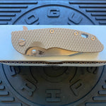 Rick Hinderer XM-18 3.5" Harpoon Spanto, Tri-Way, Stonewash Bronze, Coyote G10 Folding Knife