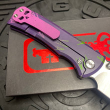 Load image into Gallery viewer, Chaves Ultramar Redencion Street JOKER THEME Framelock 3.25&quot; Drop Point M390, Titanium Handles, Folding Knife
