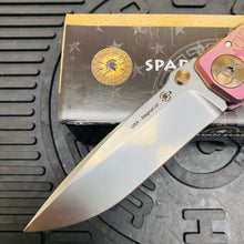 Load image into Gallery viewer, Spartan Blades Harsey Folder - Plague Doctor PINK Magnacut Special Edition Knife
