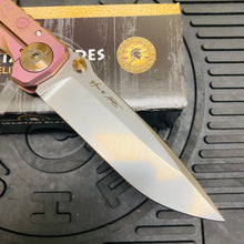Load image into Gallery viewer, Spartan Blades Harsey Folder - Plague Doctor PINK Magnacut Special Edition Knife
