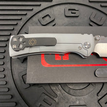 Load image into Gallery viewer, Chaves Ultramar Redencion Street Framelock 3.25&quot; Drop Point M390, Titanium Handles, IMPERIAL WHITE Knife
