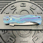 ProTech Emerson CQC-7 3.25" Tanto Automatic Knife Van Gogh Handle with Mother of Pearl Push Button