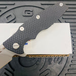 Rick Hinderer Eklipse Wharncliffe 3.5" CPM-20CV Tri-Way Working Finish, Black G10 Folding Knife