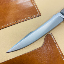 Load image into Gallery viewer, Ocaso 9HTS Solstice HARPOON Titanium, Satin, 3.5&quot; CPM-S35VN Flipper Folding Knife
