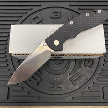 Load image into Gallery viewer, Rick Hinderer XM-18 3.5&quot; Slicer S45VN, Non-Flipper, Tri-Way, Stonewash, Black G10 Knife
