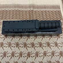 Load image into Gallery viewer, Spartan KA-Bar 7&quot; CPM MagnaCut Black Fixed Blade Knife with Kydex Black Sheath
