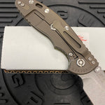 Rick Hinderer XM-18 3.5" Slicer S45VN, Non-Flipper, Tri-Way, Battle Bronze, OD Green G10 Knife
