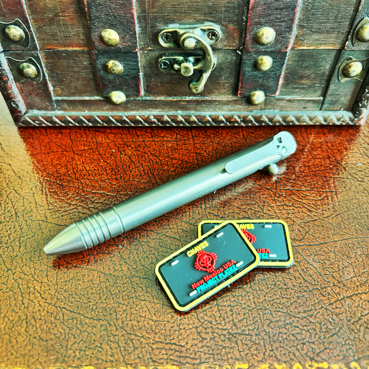 Chaves Ultramar Solid Titanium Bolt Action Pen, 4.82" Overall PEN/BA/SSWTI