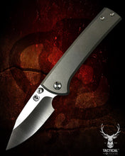 Load image into Gallery viewer, Chaves Scapegoat 3.375&quot; M390 Drop Point Titanium Handles Folding Knife
