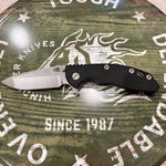 Rick Hinderer XM-18 3.25" Spanto, Magnacut Blade, Black G10, Stonewash Knife