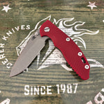 Rick Hinderer XM-18 3.25" Spanto, Magnacut Blade, Red G10 Battle Bronze Knife