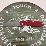 Rick Hinderer Eklipse 3.5" S45VN Spearpoint Tri-Way Battle Bronze with Red G10 Knife