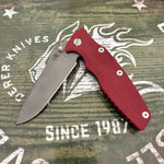 Rick Hinderer Eklipse 3.5" S45VN Spearpoint Tri-Way Battle Bronze with Red G10 Knife