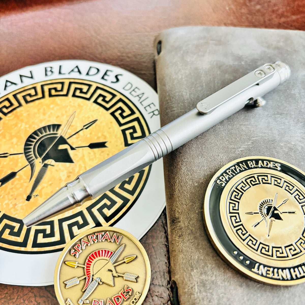 Spartan Blades Grafi Titanium Pen Satin Bare Ti SP2ST