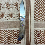 Spartan Blades Harsey Folder - Crusader Theme, Magnacut Blade, Purple Hardware Knife