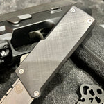 Chaves Handy Utility Blade CHUB OTF Auto 1" Knife Cross Hatch Aluminum